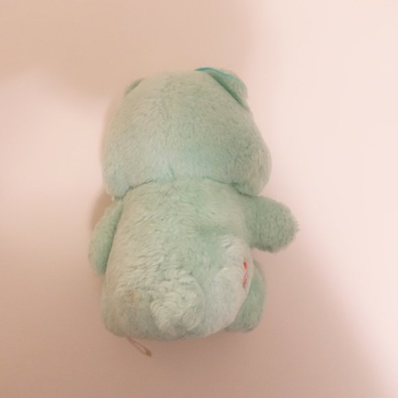 Vintage Mini Bedtime Care Bear Plush Mint Green with Moon Crest - Picture 6 of 6